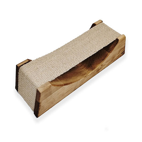 SaunaLife SaunaGear Headrest made of alder wood with ergonomic design and thick cloth neck support for sauna relaxation