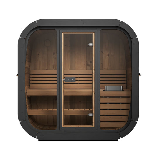 2 Person Outdoor Cube Sauna, CL4G, Öli Saunas