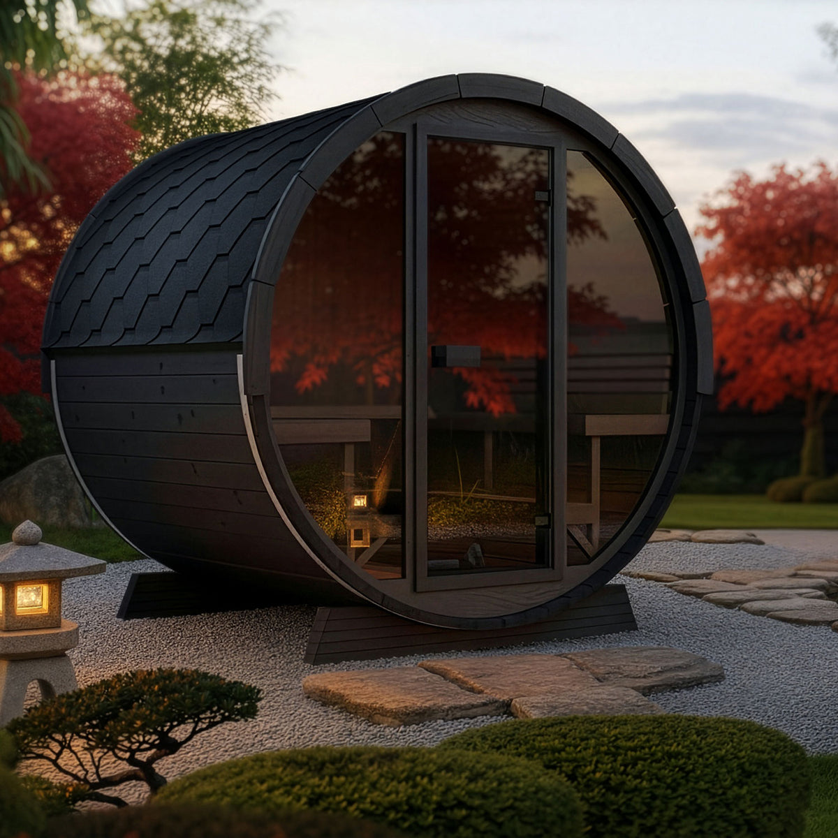 6 Person Barrel Sauna - EE8G