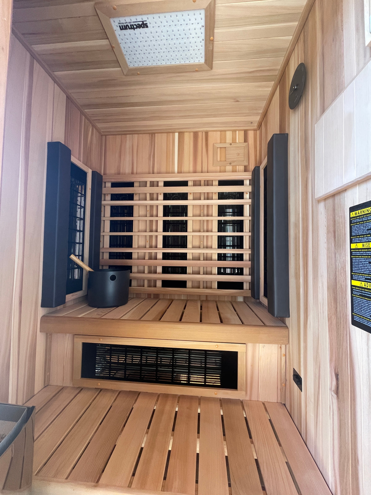 2 Person FD-4 Trinity Infrared & Steam Sauna Combo
