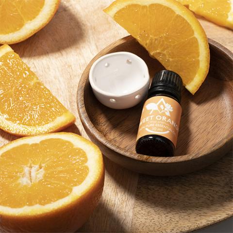 Saunum Aroma Oil Set - Sweet Orange Aroma Oil with Reservoir, 10 mL