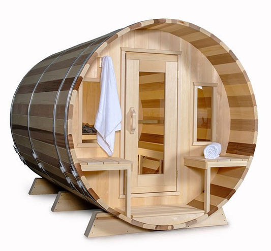 4 person barrel sauna
