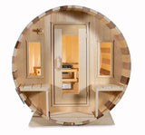 4 person barrel sauna