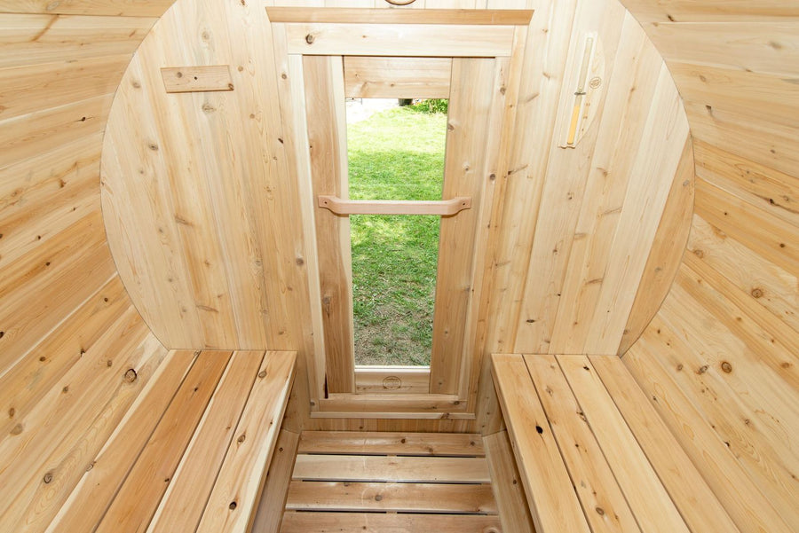 4 person barrel sauna