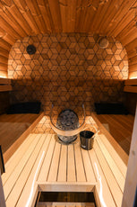 4 Person Outdoor Sauna - Leil® Black Cube Premium