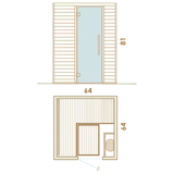 2 Person Indoor Sauna