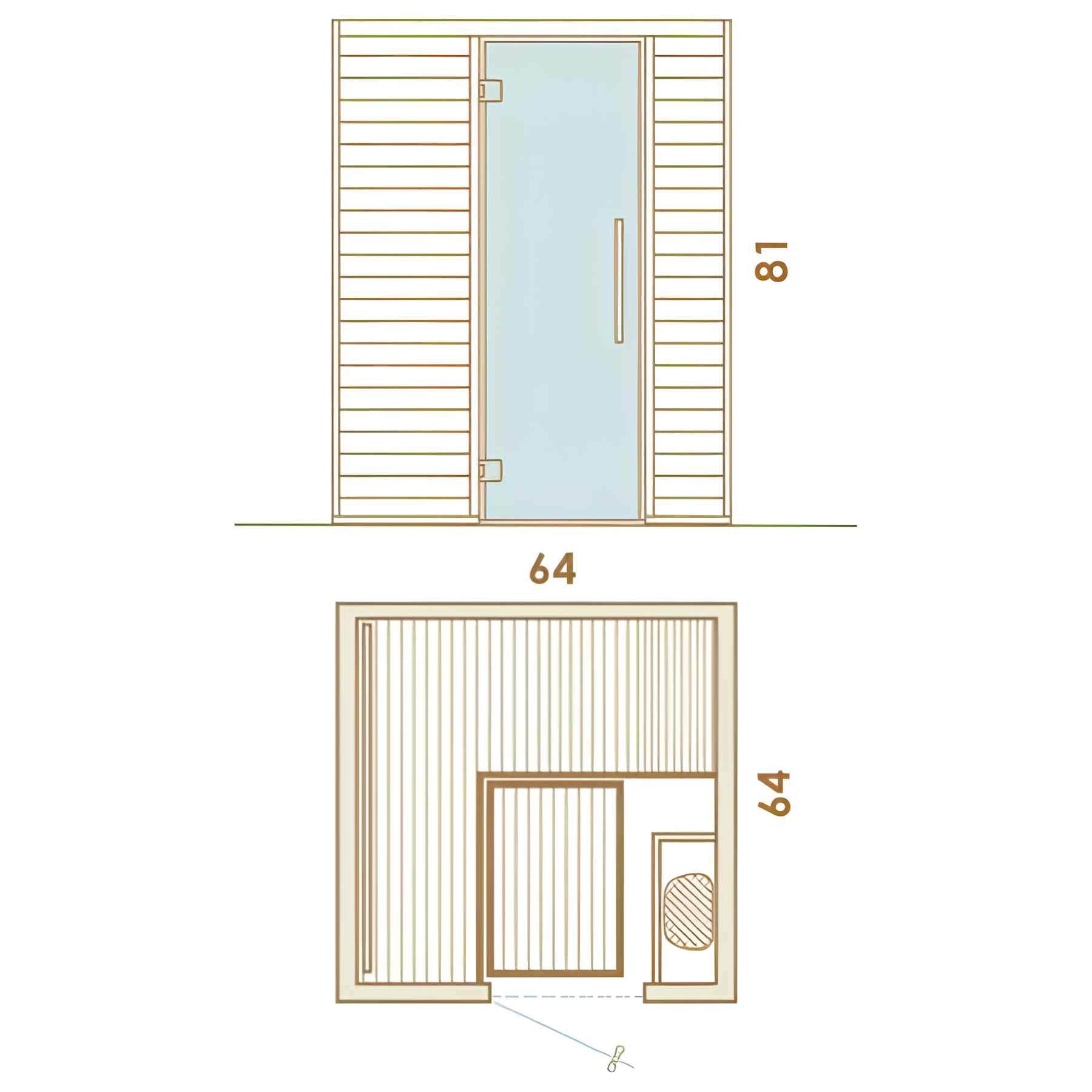 2 Person Indoor Sauna
