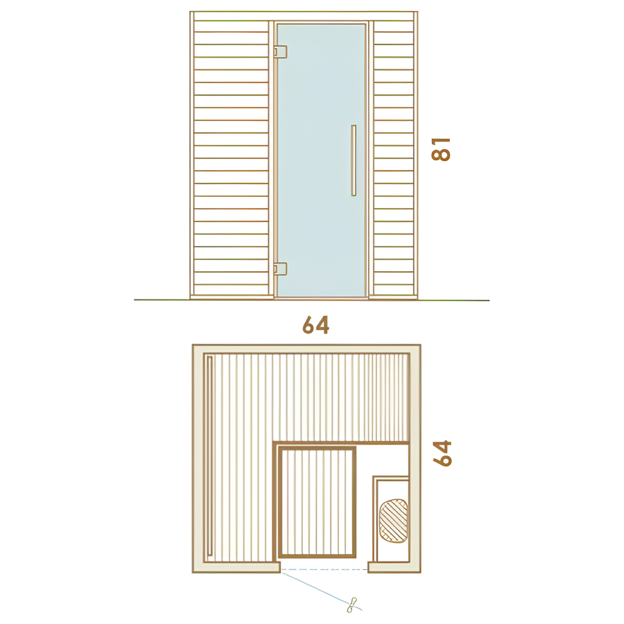 2 Person Indoor Sauna