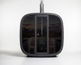 6 Person Outdoor Sauna - Leil® Black Cube Comfort