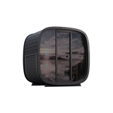 4 Person Outdoor Sauna - Leil® Black Cube Classic