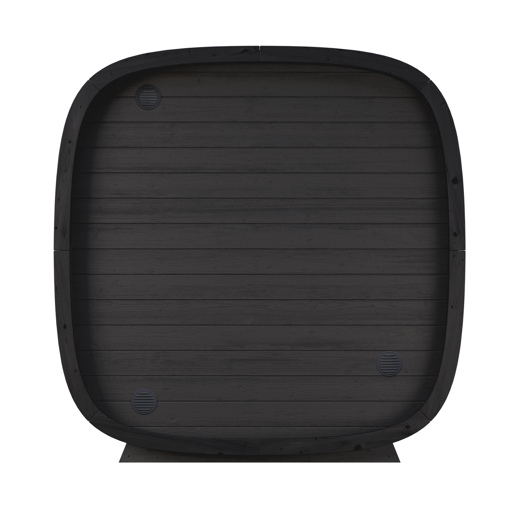 6 Person Outdoor Sauna - Leil® Black Cube Comfort