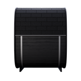 4 Person Outdoor Sauna - Leil® Black Cube Classic