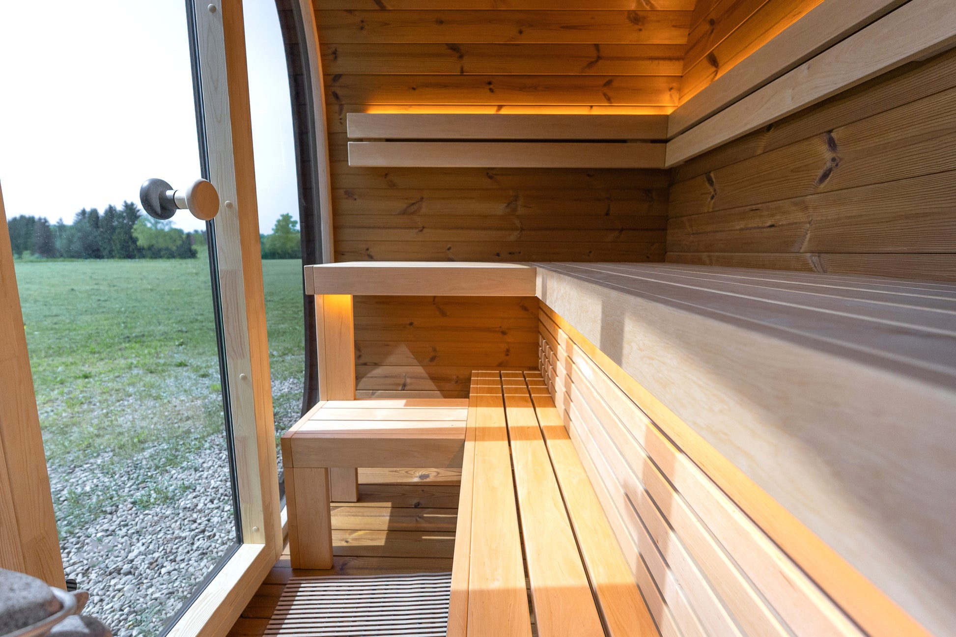 4 Person Outdoor Sauna - Leil® Black Cube Classic