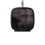 6 Person Outdoor Sauna - Leil® Black Cube Comfort