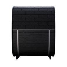 4 Person Outdoor Sauna - Leil® Black Cube Premium