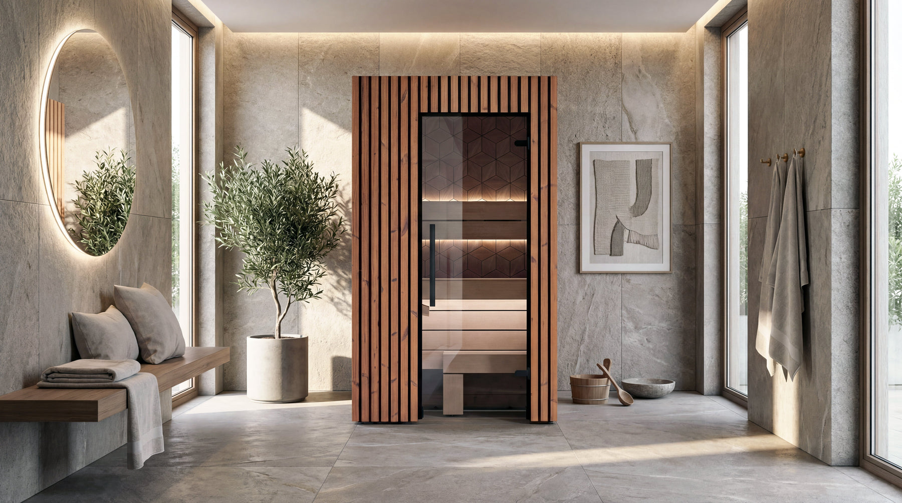 1 Person Indoor Sauna - Leil® Como 1-120