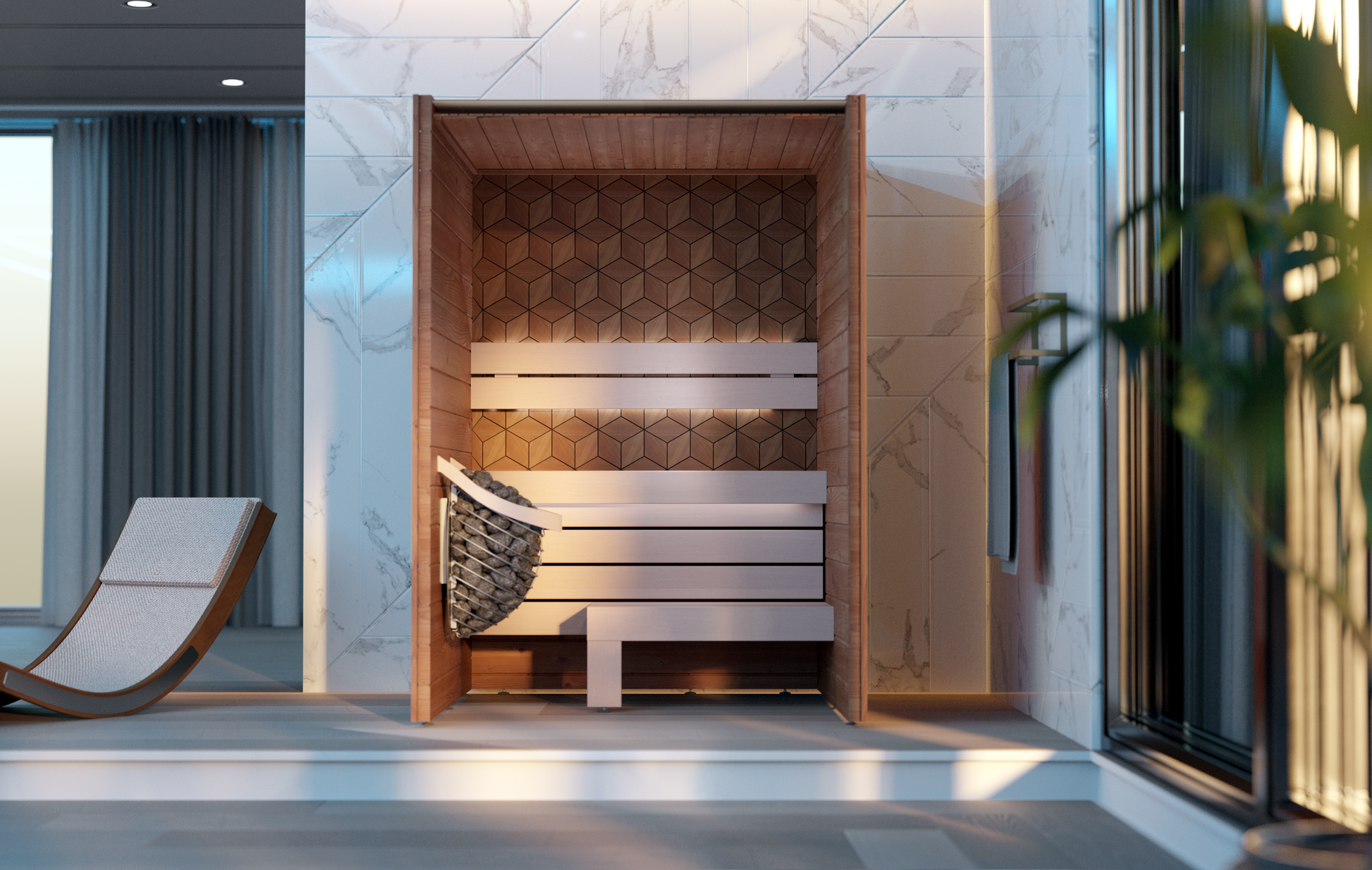 2 Person Indoor Sauna - Leil® Como 2-150