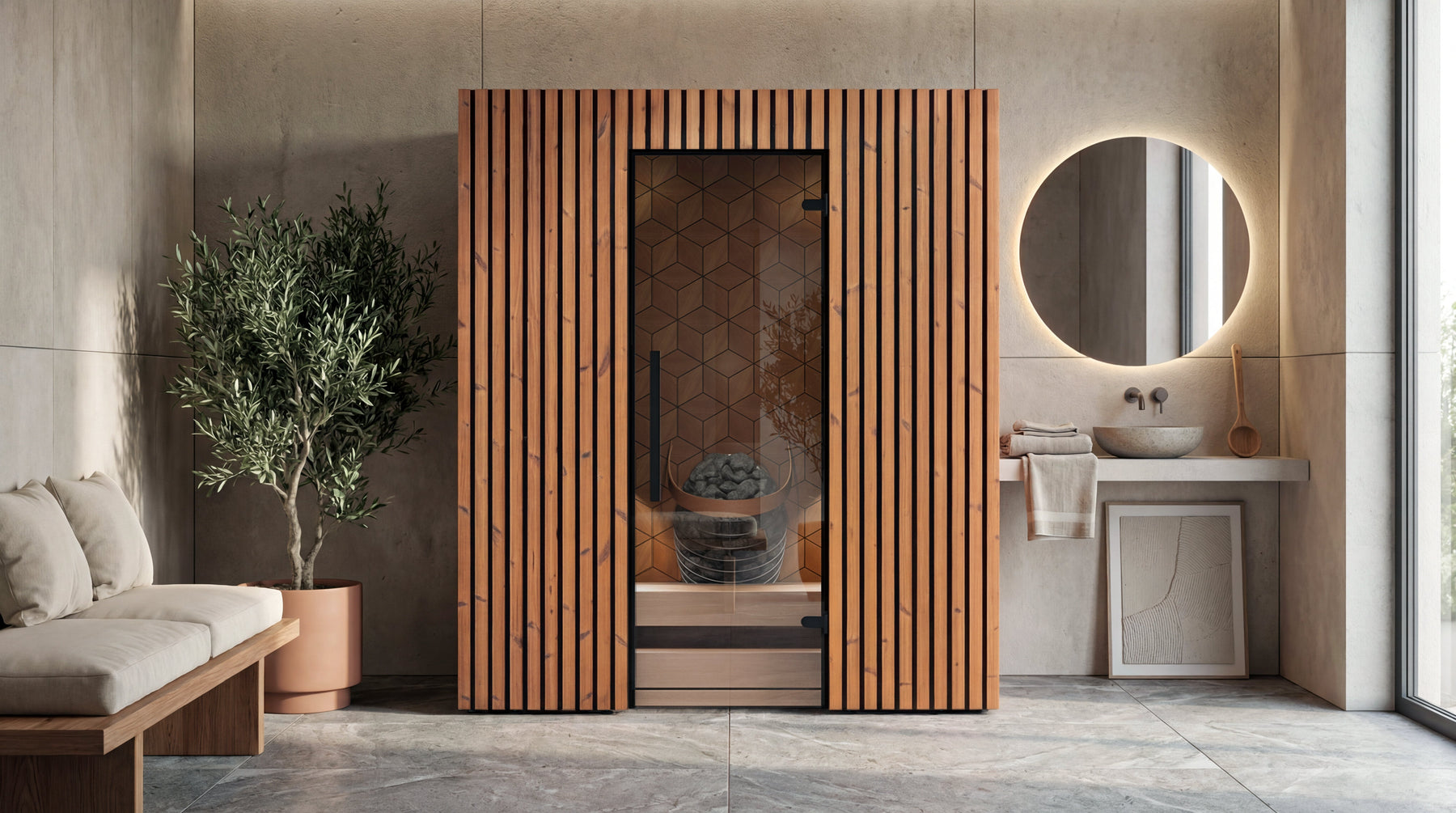 4 Person Indoor Sauna - Leil® Como 4-180