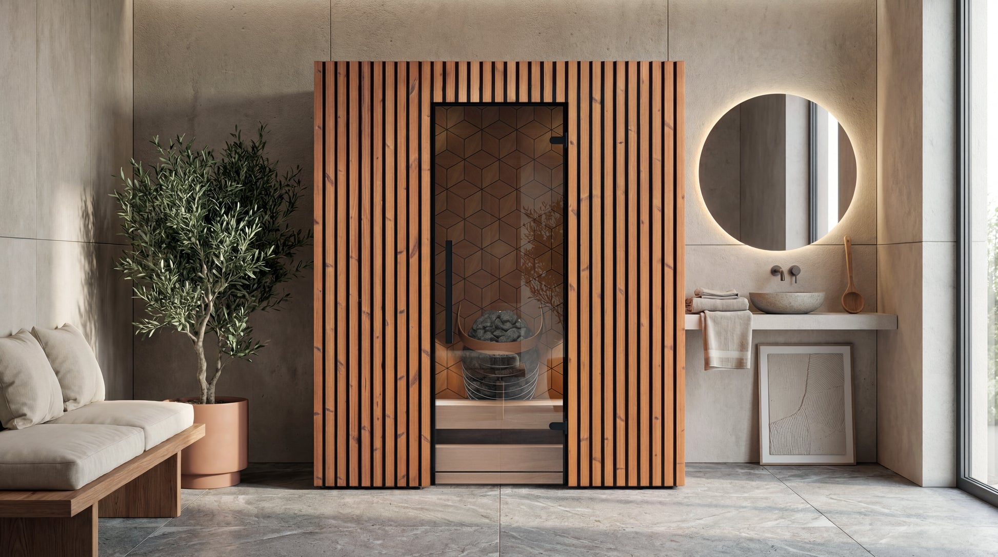 4 Person Indoor Sauna - Leil® Como 4-180