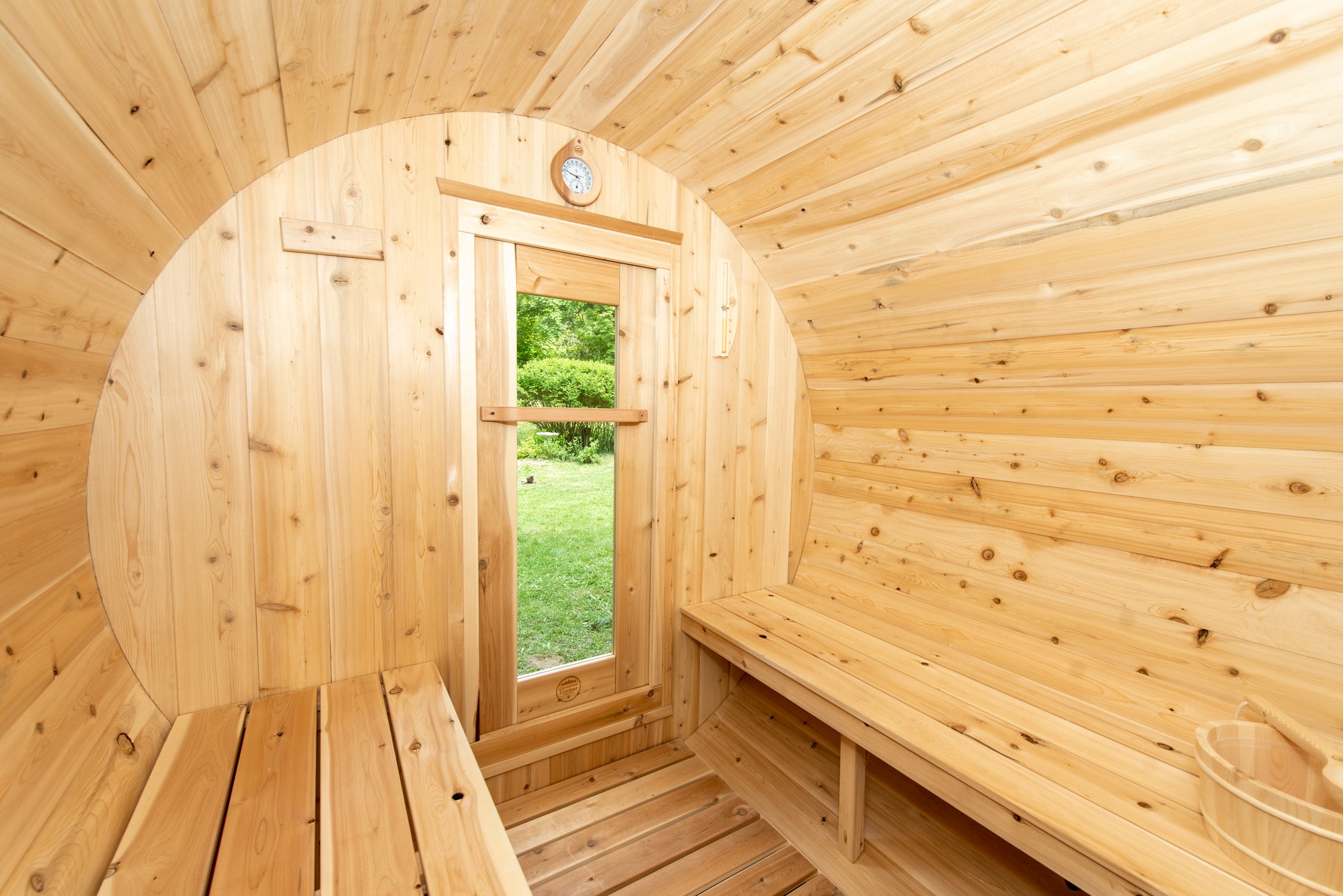 4 person barrel sauna