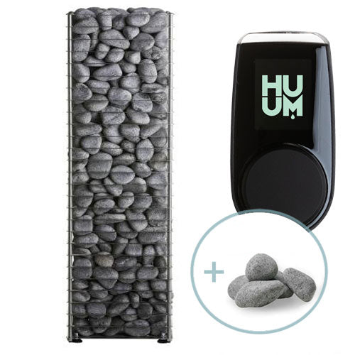 HUUM Cliff 6kW Heater, HUUM UKU Control and Stones