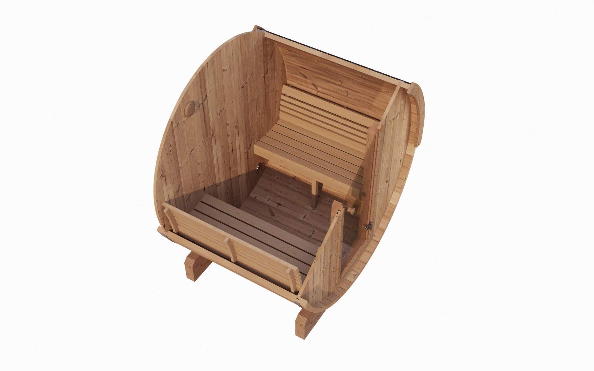 3 Person Barrel Sauna - SaunaLife E6