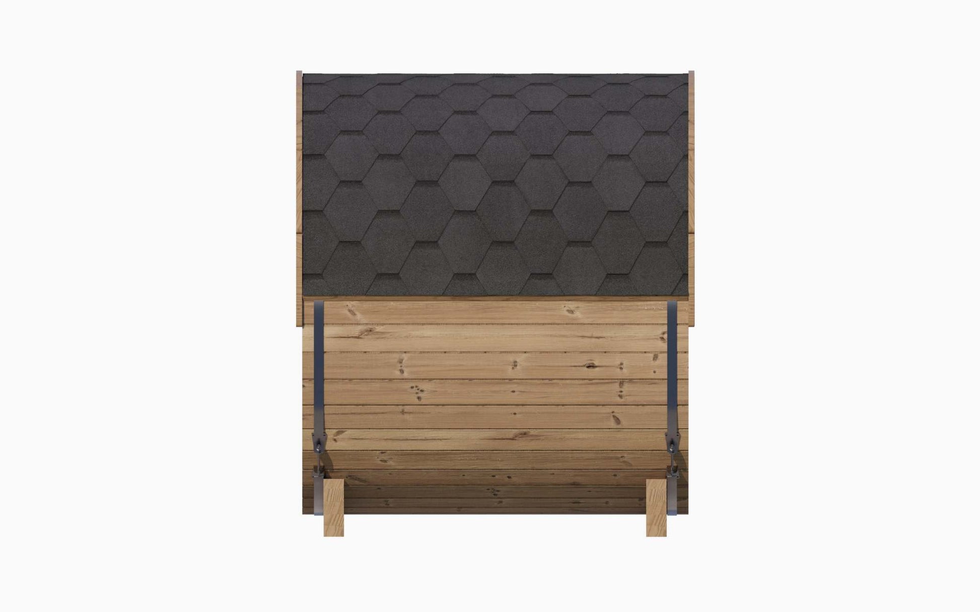 3 Person Barrel Sauna w/ Rear Window - E6W