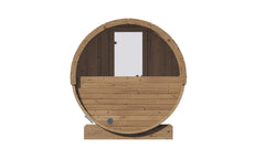 3 Person Barrel Sauna w/ Rear Window - E6W