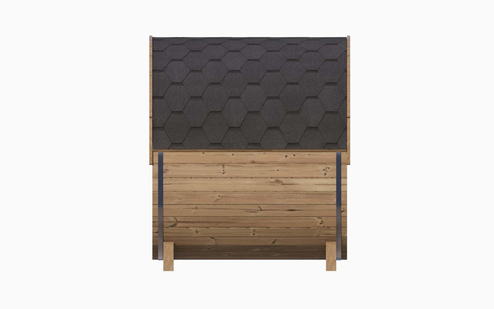 3 Person Barrel Sauna w/ Rear Window - E6W