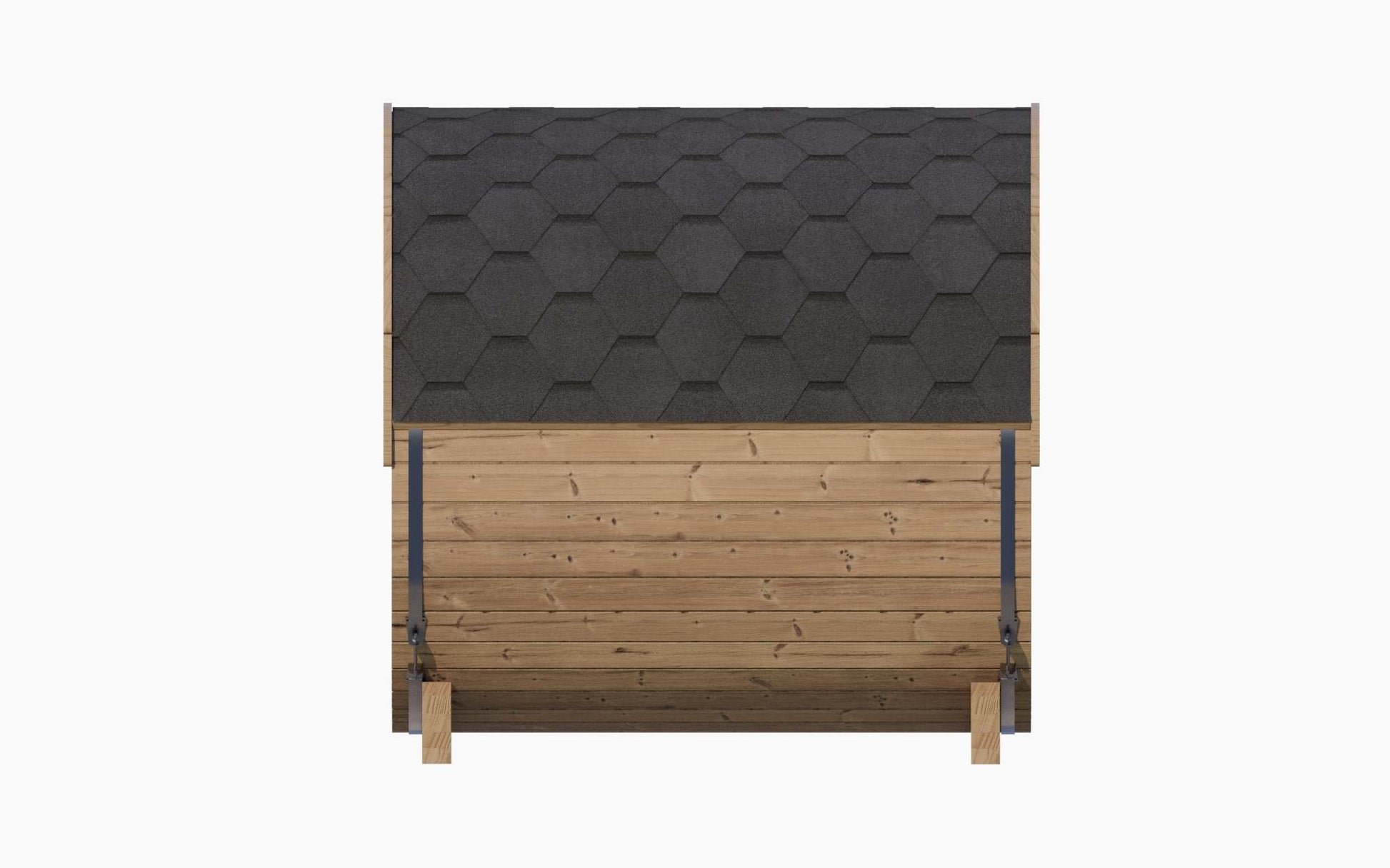 4 Person Barrel Sauna w/ Rear Window - E7W