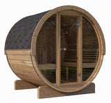 6 Person Barrel Sauna w/Front Window - E8g