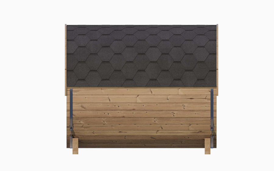 6 Person Barrel Sauna w/Front Window - E8g