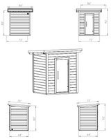 4 Person Outdoor Sauna
