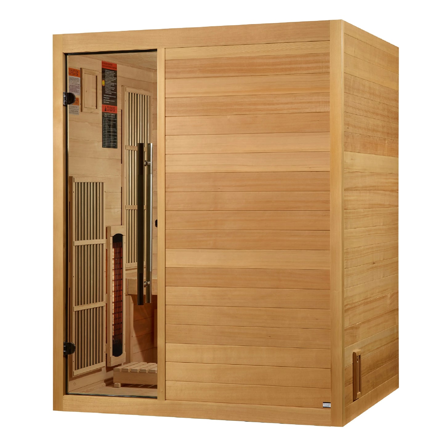 3 Person Hybrid Indoor Sauna (Full Spectrum and Harvia Traditional Stove) - Soria