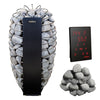 Harvia Spirit SP90E 9kW, Xenio WiFi Control, and Stones