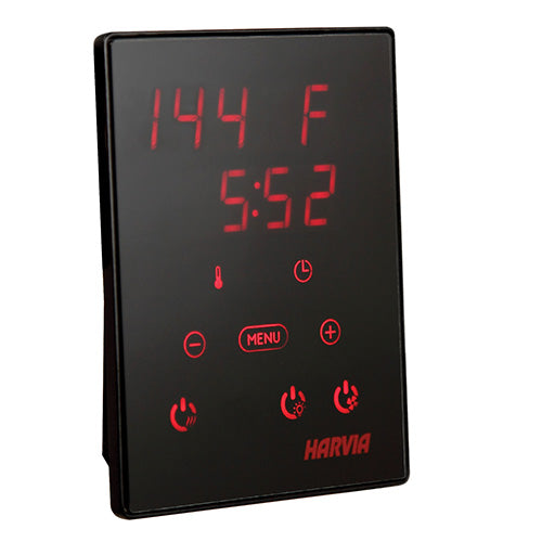 Harvia Spirit SP90E 9kW, Xenio WiFi Control, and Stones