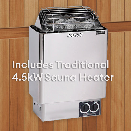 4 Person Infrared & Steam XL Sauna Combo 