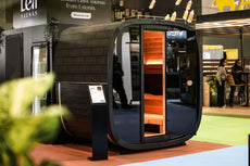 4 Person Outdoor Sauna - Leil® Black Cube Premium