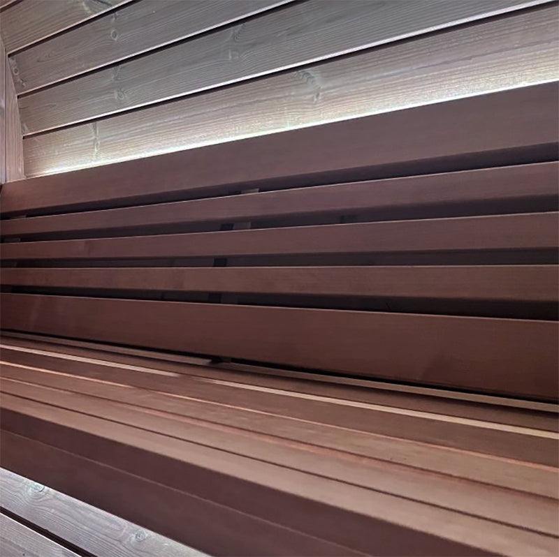 4 Person Barrel Sauna w/ Rear Window - E7W