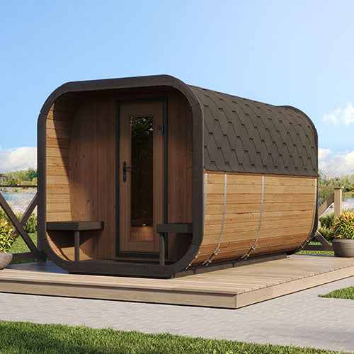 8 Person Outdoor Sauna - Model CL12GCP
