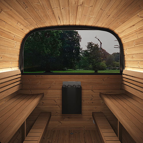 8 Person Outdoor Sauna - Model CL12GCP