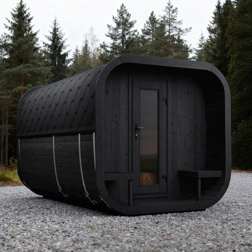 8 Person Outdoor Sauna - Model CL12GCP