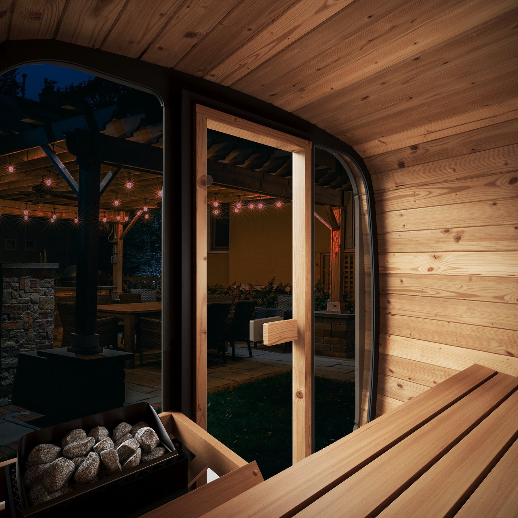 2 Person Outdoor Cube Sauna, CL4G, Öli Saunas
