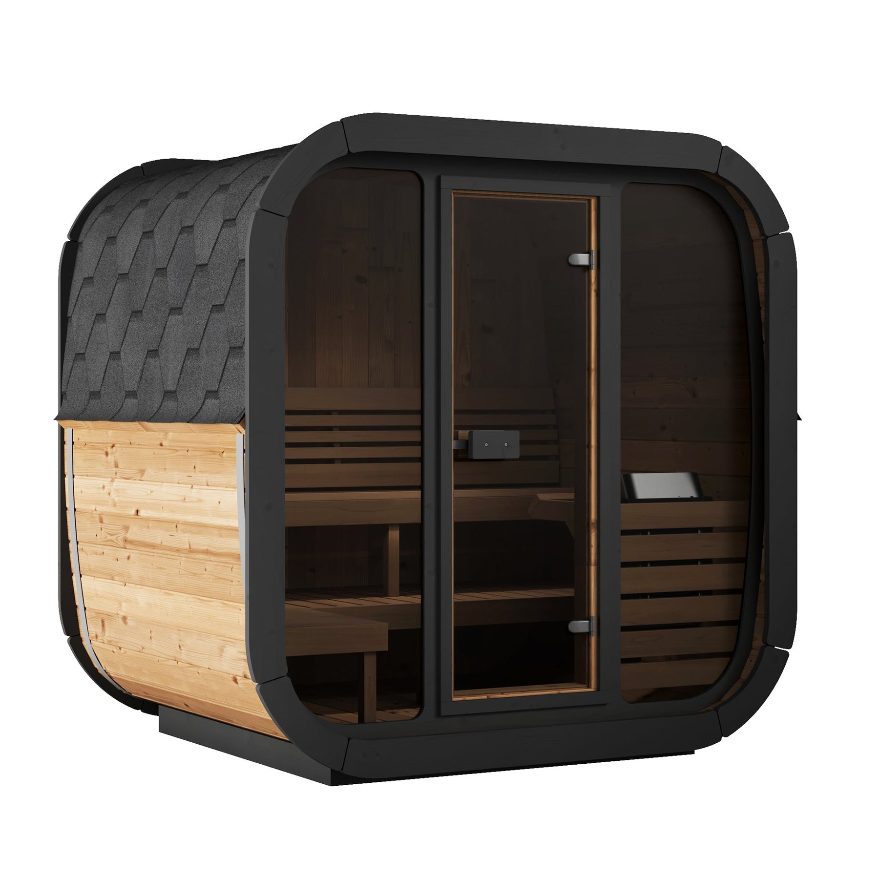 4 Person Outdoor Cube Sauna, CL5G, Öli Saunas