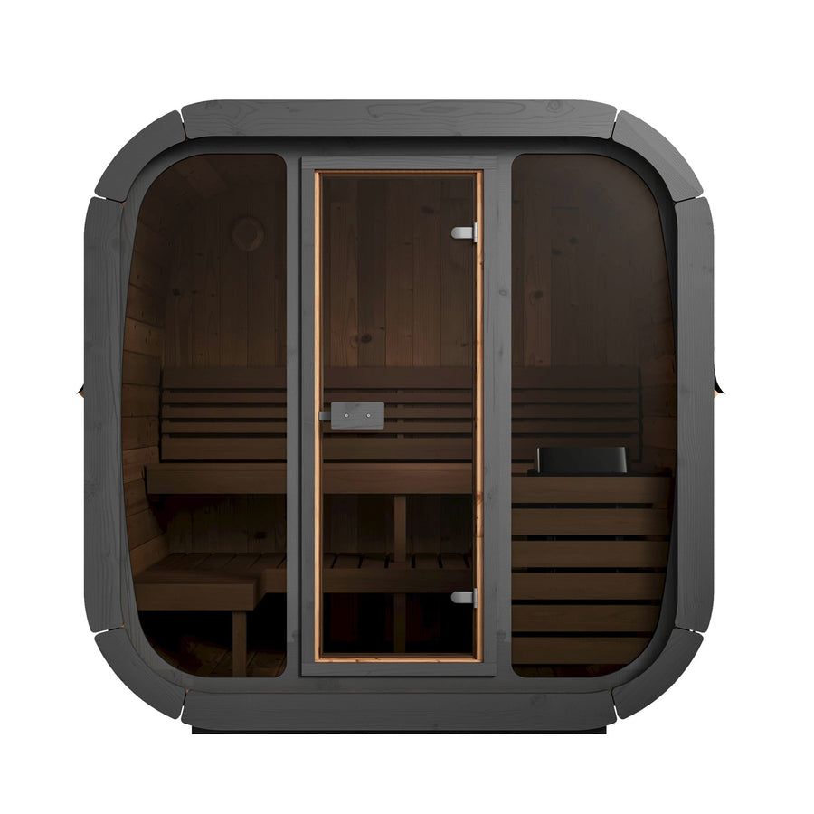 4 Person Outdoor Cube Sauna, CL5G, Öli Saunas