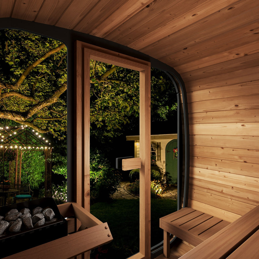 4 Person Outdoor Cube Sauna, CL5G, Öli Saunas