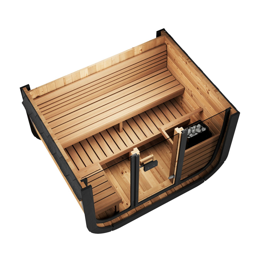 4 Person Outdoor Cube Sauna, CL5G, Öli Saunas