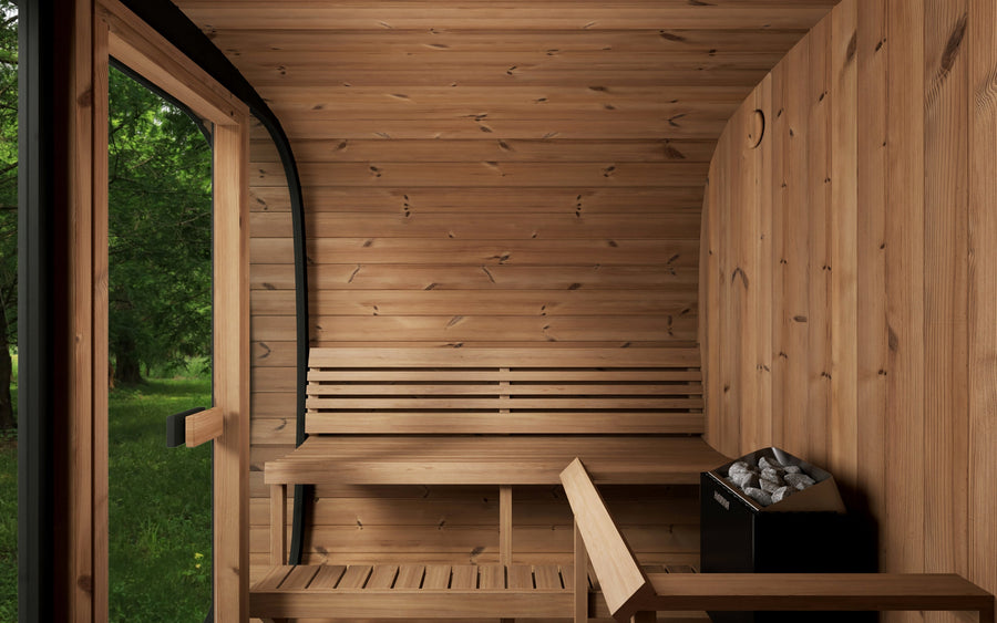 6 Person Outdoor Cube Sauna, CL7G, Öli Saunas