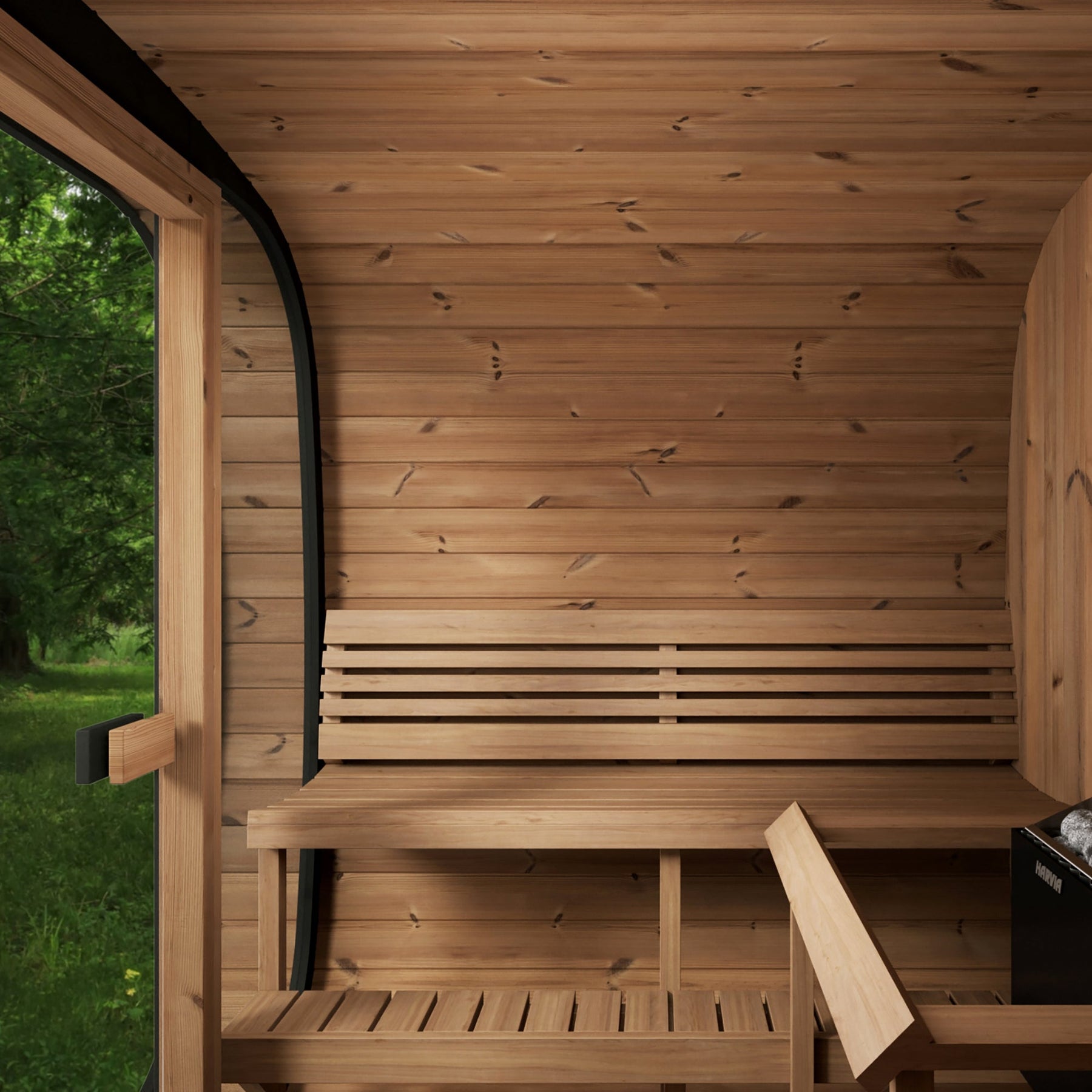 6 Person Outdoor Cube Sauna, CL7G, Öli Saunas