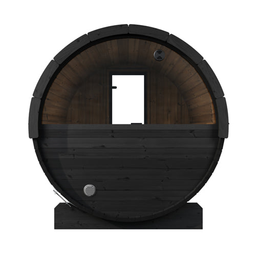 2 Person Barrel Sauna w/ Rear Window - E6W